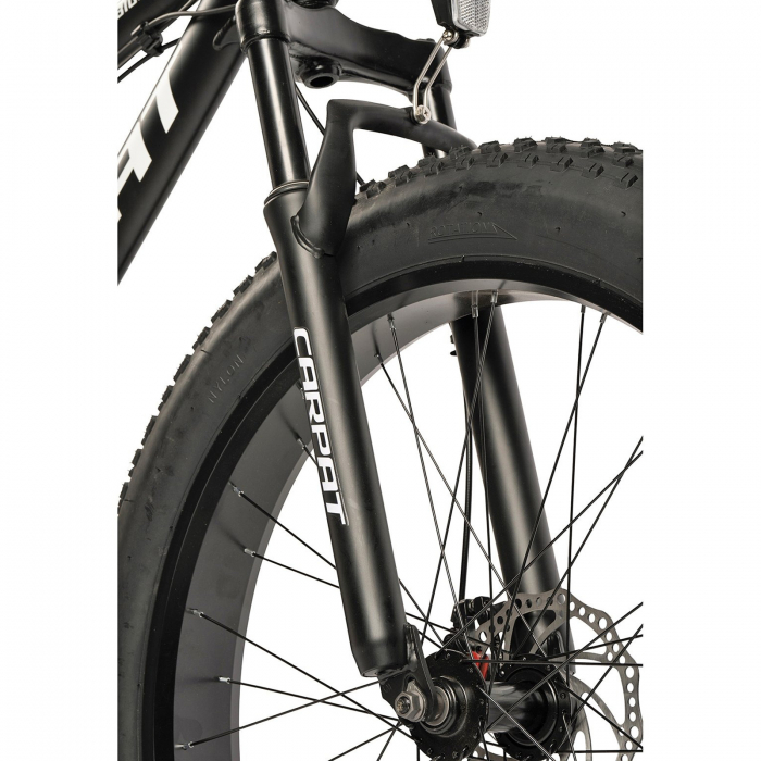 Bicicleta Fat Bike 26" CARPAT BigOne 2.6, cadru aluminiu, manete secventiale, frane disc, 16 viteze [4]