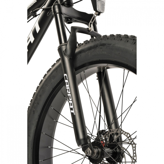 Bicicleta Fat Bike 26" CARPAT BigOne 2.6, cadru aluminiu, manete secventiale, frane disc, 16 viteze [4]