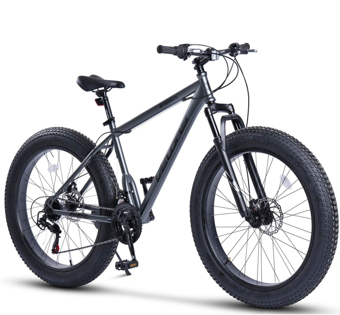 Bicicleta Fat Bike 26" VELORS Hercules, cadru otel, manete RevoShift, frane disc, 21 viteze [1]