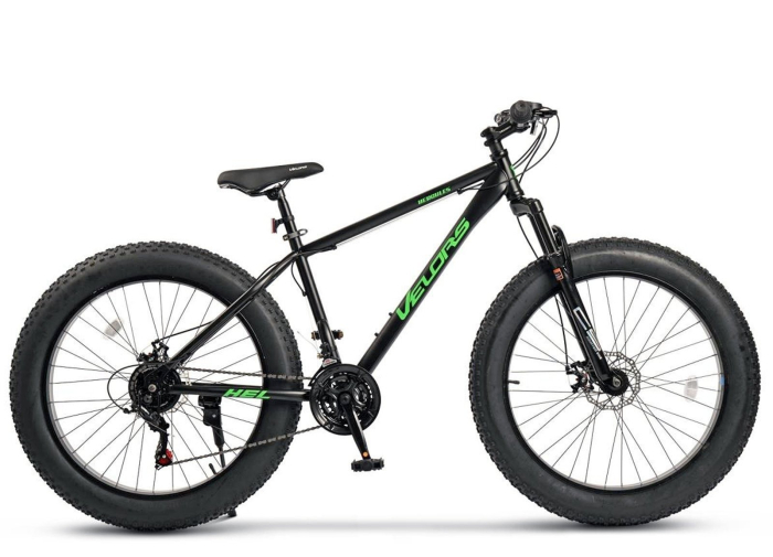 Bicicleta Fat Bike 26" VELORS Hercules, cadru otel, manete RevoShift, frane disc, 21 viteze [2]
