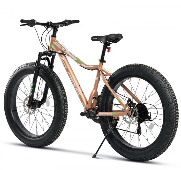 Bicicleta Fat Bike 26" VELORS Mars, cadru otel 17", manete RevoShift, frane disc, 21 viteze [3]