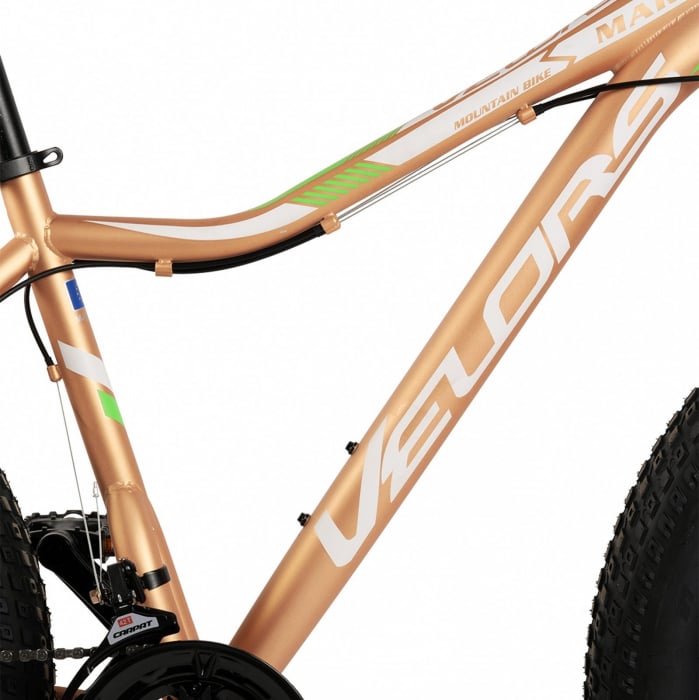 Bicicleta Fat Bike 26" VELORS Mars, cadru otel 17", manete RevoShift, frane disc, 21 viteze [10]