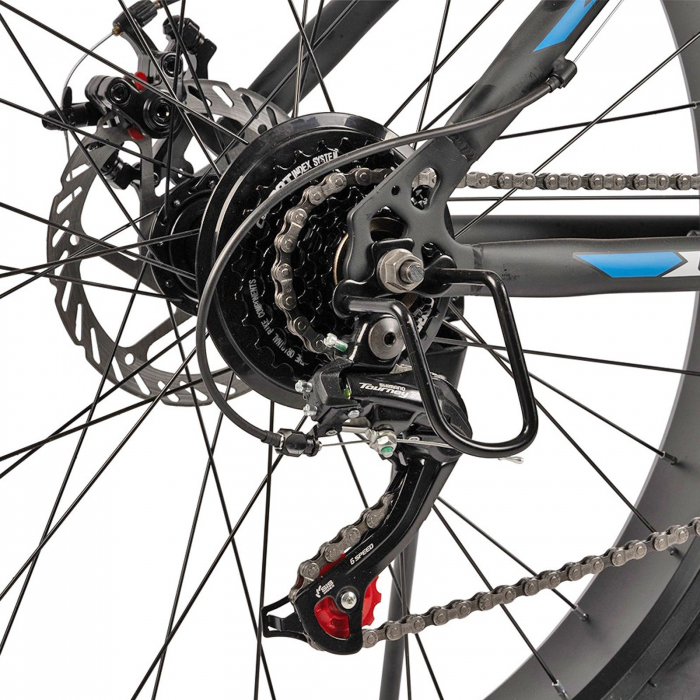 Bicicleta Fat Bike 26" VELORS Mars, cadru otel 17", manete RevoShift, frane disc, 21 viteze [8]