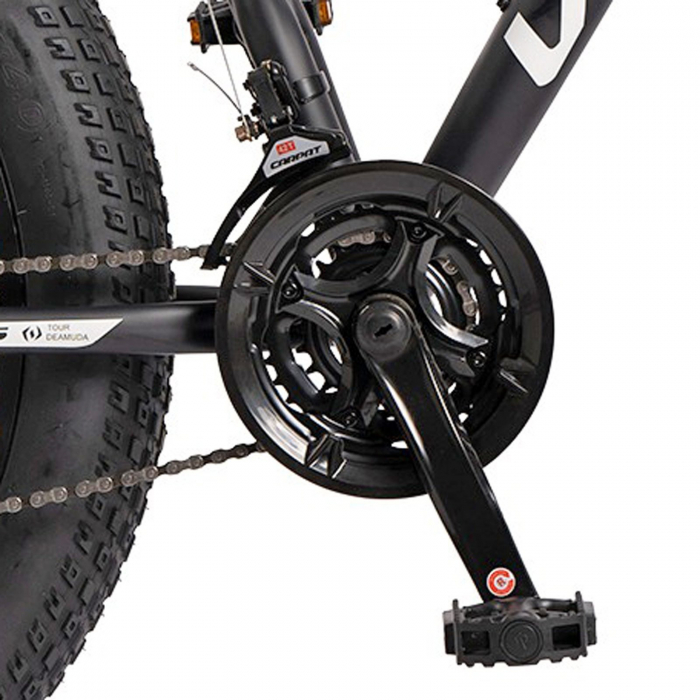 Bicicleta Fat Bike 26" VELORS Wolf 2.6, cadru otel, manete RevoShift, frane disc, 21 viteze [7]