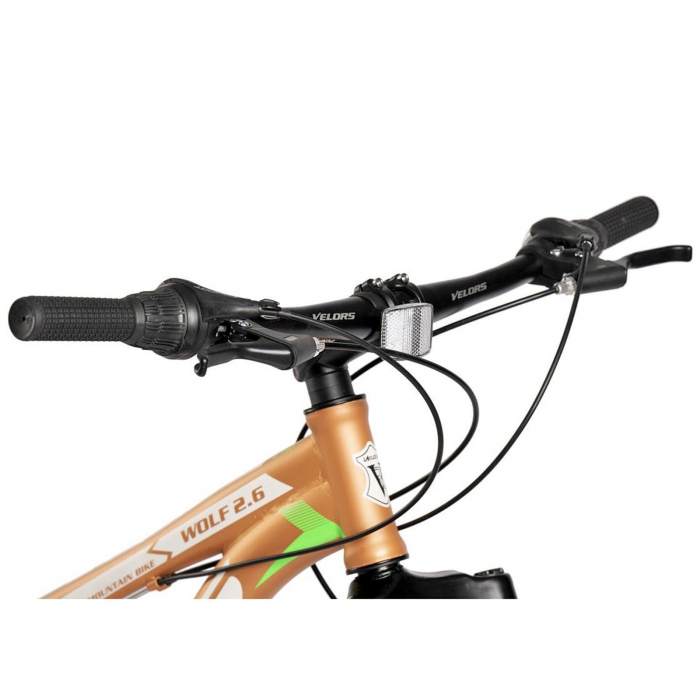 Bicicleta Fat Bike 26" VELORS Wolf 2.6, cadru otel, manete RevoShift, frane disc, 21 viteze [6]