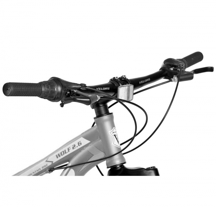 Bicicleta Fat Bike 26" VELORS Wolf 2.6, cadru otel, manete RevoShift, frane disc, 21 viteze [6]