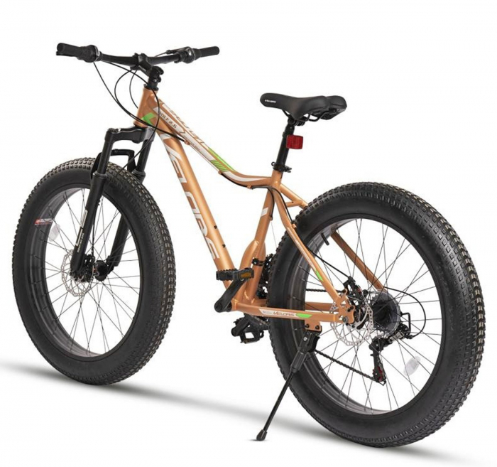 Bicicleta Fat Bike 26" VELORS Wolf 2.6, cadru otel, manete RevoShift, frane disc, 21 viteze [3]