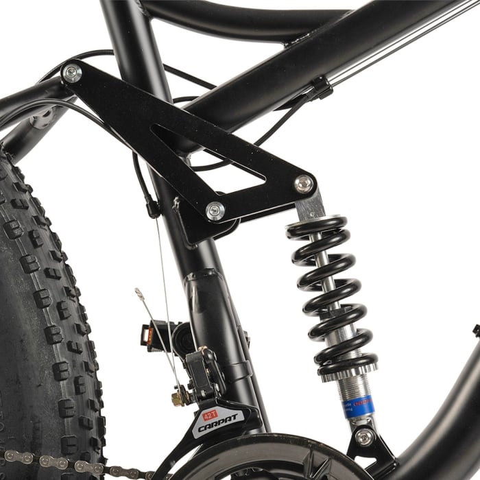 Bicicleta Fat Bike full-suspension 26" VELORS Duro 2.6, cadru otel 17", manete secventiale, frane disc, 21 viteze [10]