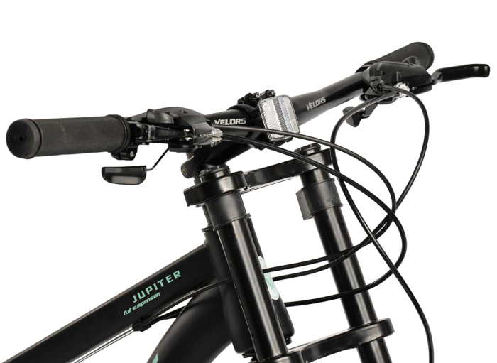 Bicicleta Fat Bike full-suspension 26" VELORS Duro 2.6, cadru otel 17", manete secventiale, frane disc, 21 viteze [5]