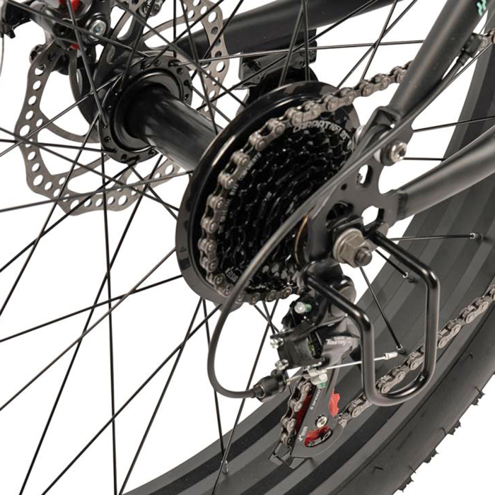 Bicicleta Fat Bike full-suspension 26" VELORS Duro 2.6, cadru otel 17", manete secventiale, frane disc, 21 viteze [10]