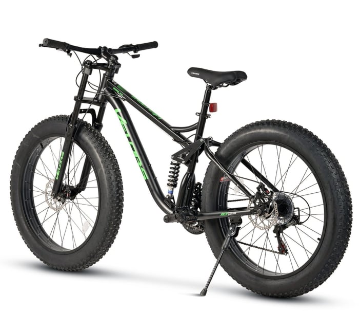 Bicicleta Fat Bike full-suspension 26" VELORS Duro 2.6, cadru otel 17", manete secventiale, frane disc, 21 viteze [3]