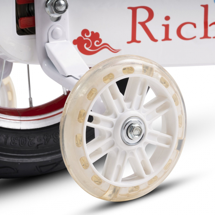 Bicicleta copii 12" RICH BABY R1208A rosu, varsta 2-4 ani [7]