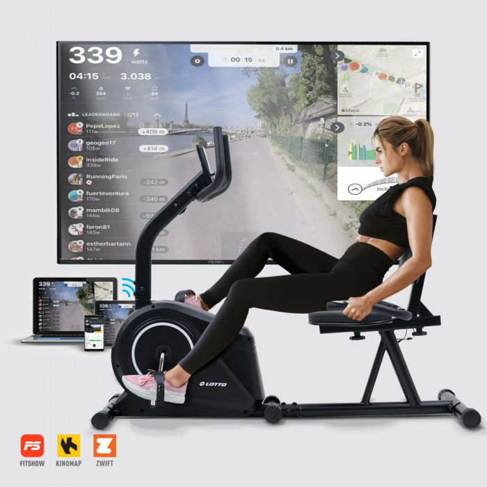 Bicicleta fitness magnetica recumbent LOTTO Comodo 200 [2]