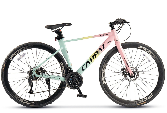 Bicicleta gravel 28" CARPAT LF-760, cadru aluminiu 17", manete secventiale, frane disc, 24 viteze [2]