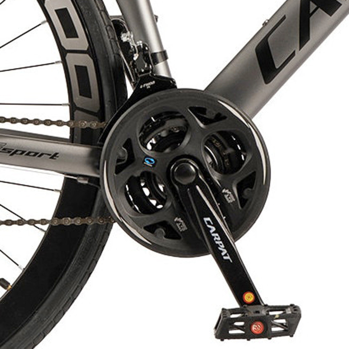 Bicicleta gravel 28" CARPAT LF-760, cadru aluminiu 17", manete secventiale, frane disc, 24 viteze [8]