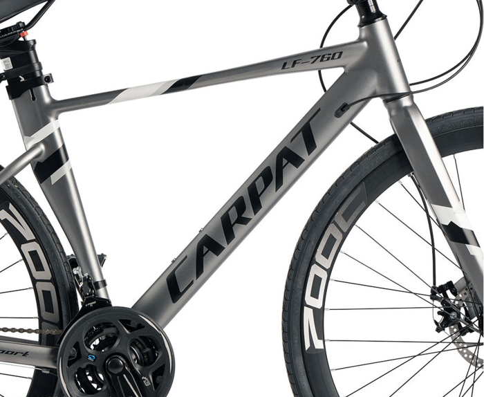 Bicicleta gravel 28" CARPAT LF-760, cadru aluminiu 17", manete secventiale, frane disc, 24 viteze [11]