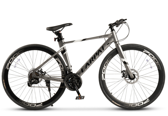 Bicicleta gravel 28" CARPAT LF-760, cadru aluminiu 17", manete secventiale, frane disc, 24 viteze [2]