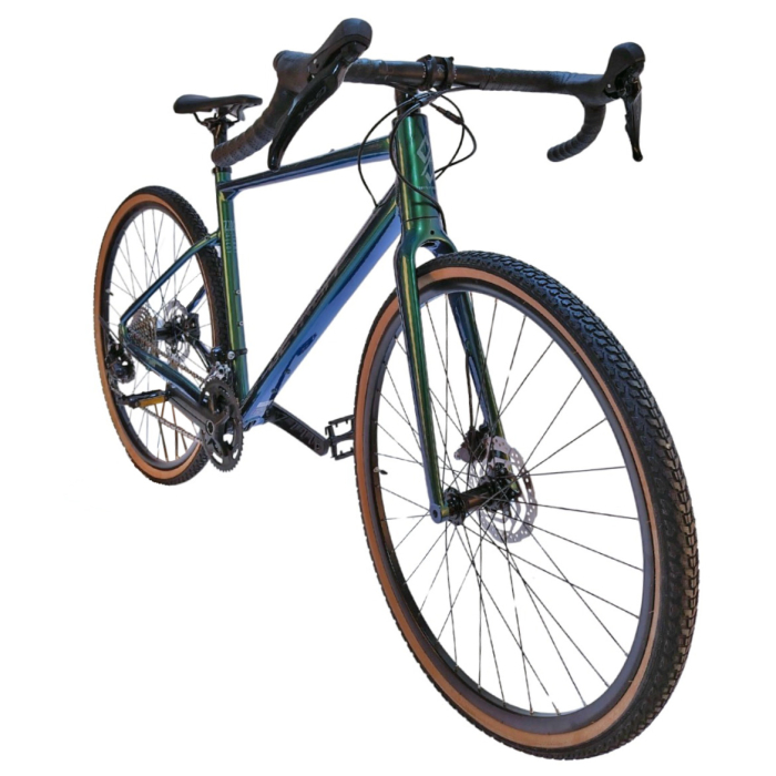 Bicicleta gravel 28" DEVRON 1.0, cadru aluminiu, manete ergopower, frane hidraulice, 20 viteze [2]