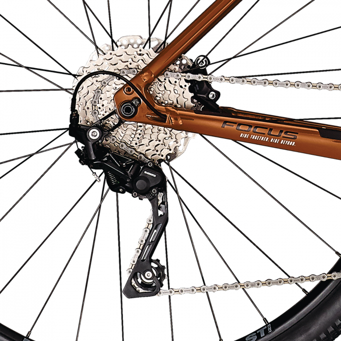 Bicicleta gravel 28" FOCUS Atlas 6.7 Rustorange , cadru aluminiu, manete ergopower, frane hidraulice, 20 viteze, portocaliu [6]