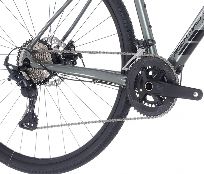Bicicleta gravel 28" ROCK MACHINE Lukk 40, cadru aluminiu, manete ergopower, frane disc, 20 viteze, gloss granite green [8]