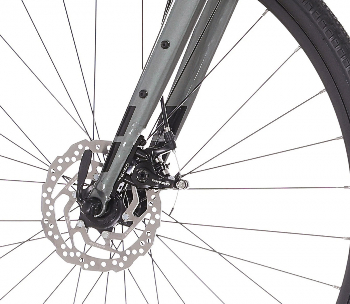 Bicicleta gravel 28" ROCK MACHINE Lukk 40, cadru aluminiu, manete ergopower, frane disc, 20 viteze, gloss granite green [7]