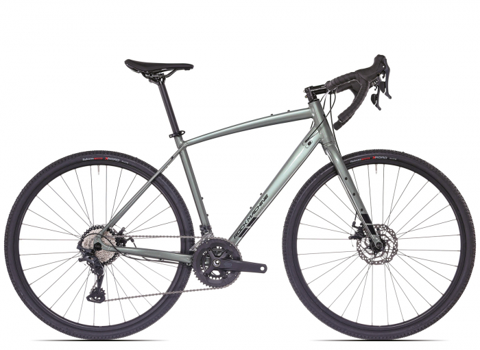 Bicicleta gravel 28" ROCK MACHINE Lukk 40, cadru aluminiu, manete ergopower, frane disc, 20 viteze, gloss granite green [2]