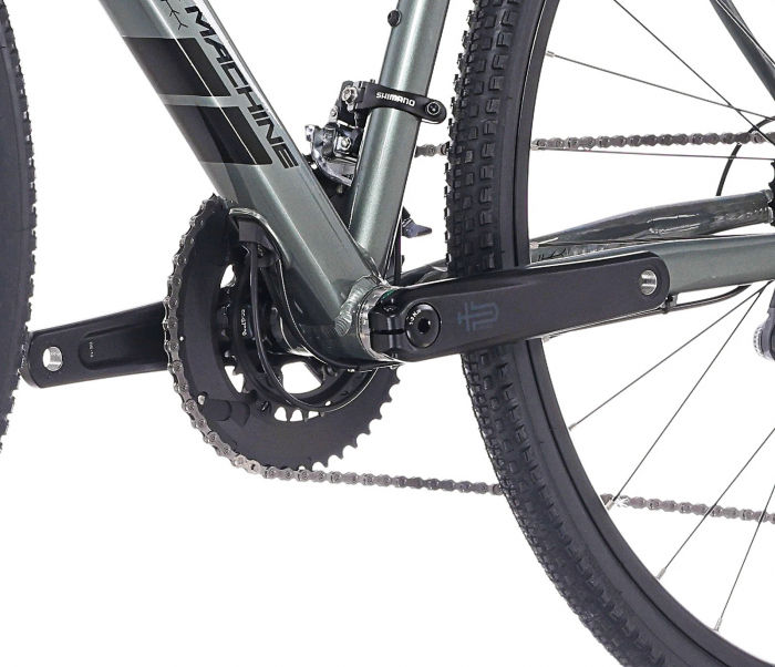 Bicicleta gravel 28" ROCK MACHINE Lukk 40, cadru aluminiu, manete ergopower, frane disc, 20 viteze, gloss granite green [12]