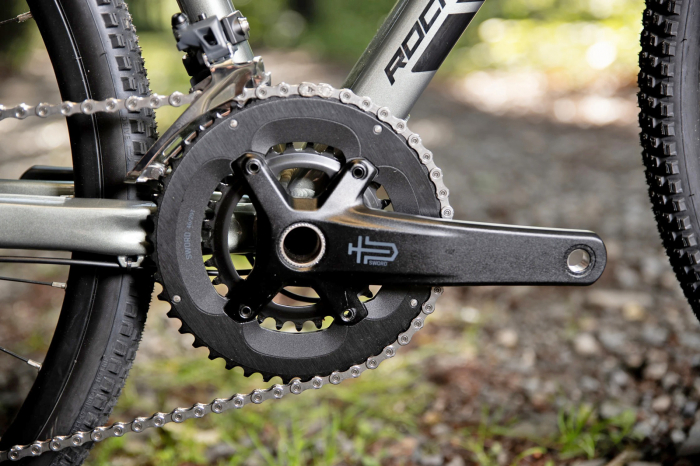 Bicicleta gravel 28" ROCK MACHINE Lukk 40, cadru aluminiu, manete ergopower, frane disc, 20 viteze, gloss granite green [15]