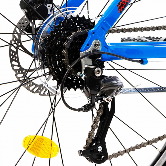 Bicicleta MTB-HT 27.5" COLINELLI 2725, cadru aluminiu 18", manete secventiale, frane disc, 24 viteze, albastru [5]