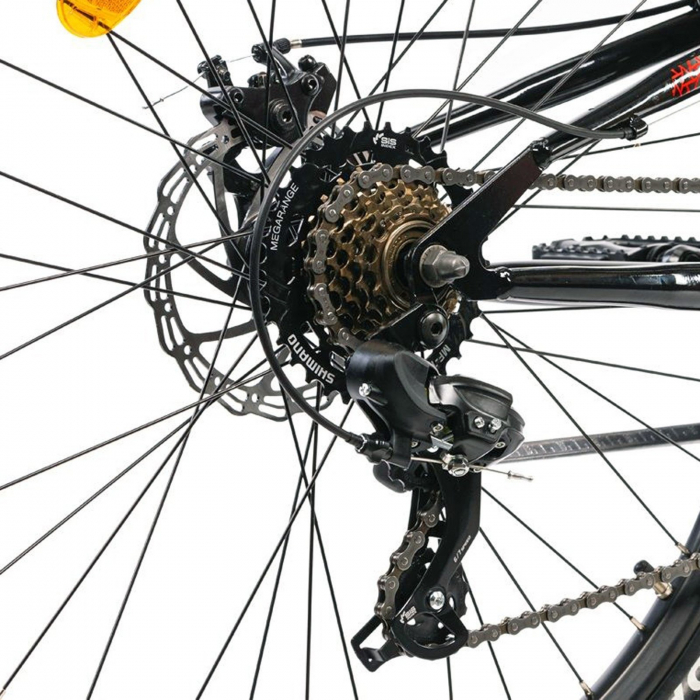 Bicicleta MTB-FS 27.5" COLINELLI 2743, cadru otel 16.5", manete revoshift, frane disc, 21 viteze [6]