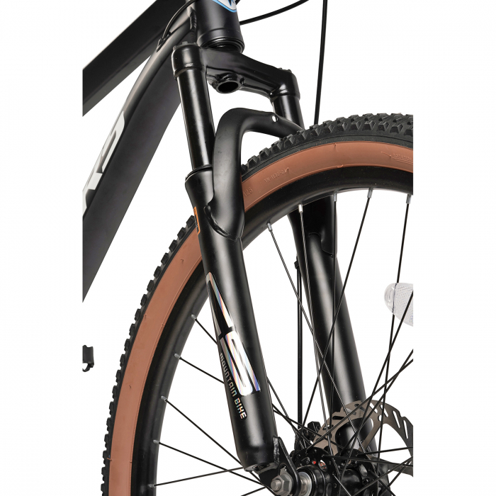 Bicicleta MTB-HT 26" VELORS Venus, cadru aluminiu 17", manete secventiale, frane disc, 21 viteze, negru/albastru [4]