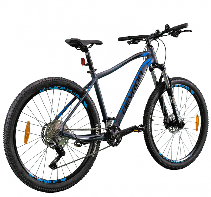 Bicicleta MTB-HT 27.5" DEVRON Riddle RM3.7, cadru aluminiu 19.5", manete secventiale, frane hidraulice, 20 viteze, gri/albastru [3]