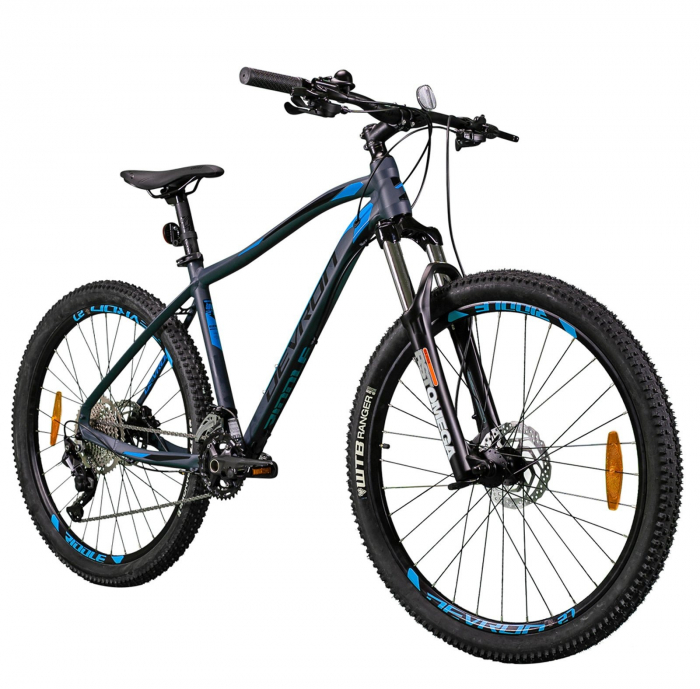 Bicicleta MTB-HT 29" DEVRON Riddle RM3.9, cadru aluminiu 19.5", manete secventiale, frane hidraulice, 20 viteze, negru/albastru [2]