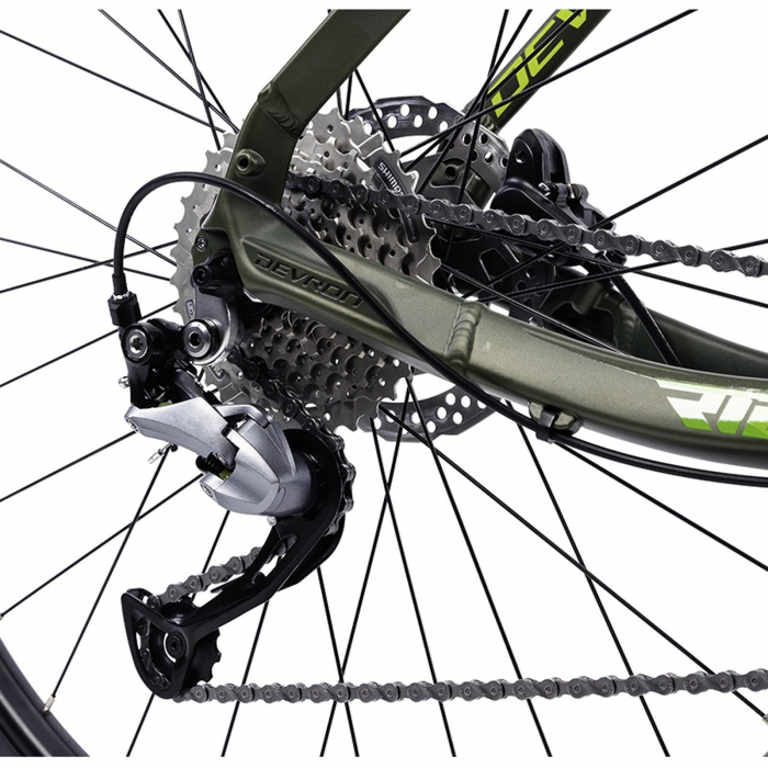 Bicicleta MTB-HT 29" DEVRON Riddle RM3.9, cadru aluminiu 18", manete secventiale, frane hidraulice, 18 viteze, verde [5]