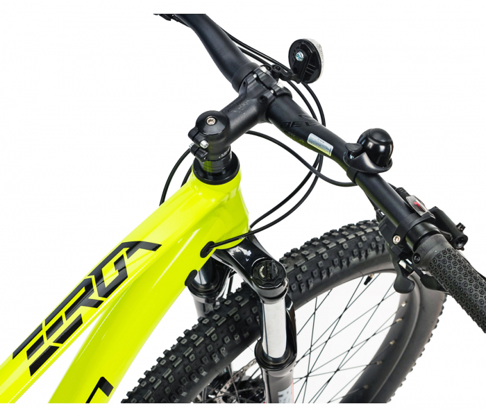 Bicicleta MTB-HT 27.5" DEVRON Zerga M1.7, cadru aluminiu 16", manete secventiale, frane hidraulice, 20 viteze, verde fluo [4]