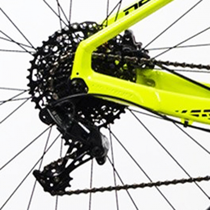 Bicicleta MTB-HT 27.5" DEVRON Zerga M2.7, cadru aluminiu 16", manete secventiale, frane hidraulice, 11 viteze, verde fluo [6]