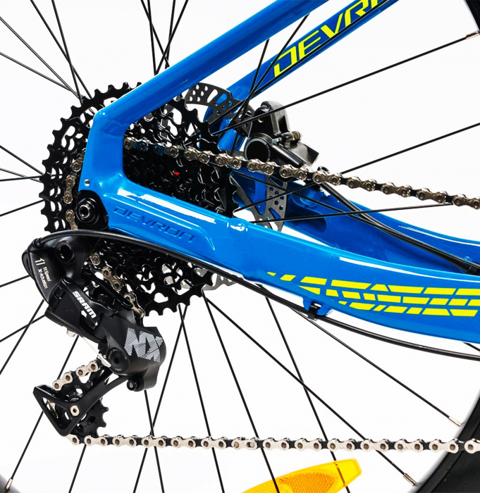 Bicicleta MTB-HT 27.5" DEVRON Zerga M2.7, cadru aluminiu 18", manete secventiale, frane hidraulice, 11 viteze, albastru [8]