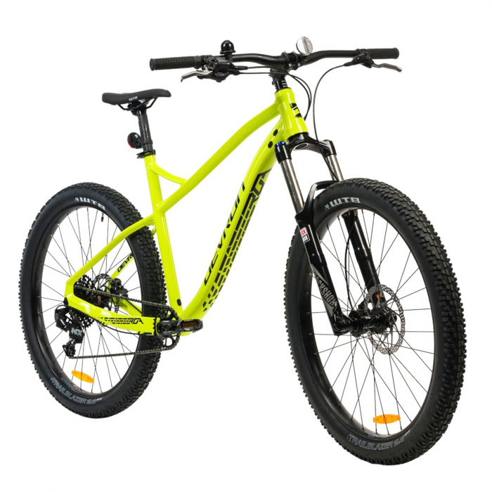 Bicicleta MTB-HT 27.5" DEVRON Zerga M2.7, cadru aluminiu 19", manete secventiale, frane hidraulice, 11 viteze, verde fluo [2]