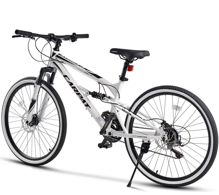 Bicicleta MTB-FS 24" CARPAT X6, cadru otel 15", manete secventiale, frane disc, 21 viteze [3]