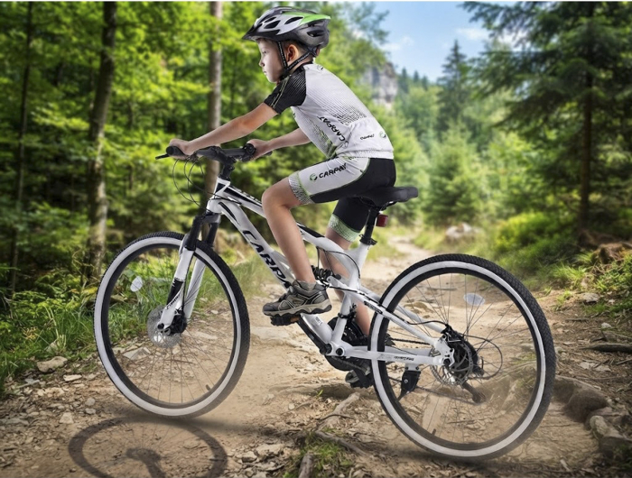 Bicicleta MTB-FS 24" CARPAT X6, cadru otel 15", manete secventiale, frane disc, 21 viteze [13]