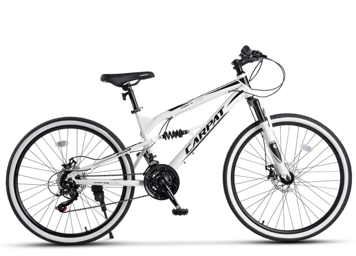 Bicicleta MTB-FS 24" CARPAT X6, cadru otel 15", manete secventiale, frane disc, 21 viteze [2]