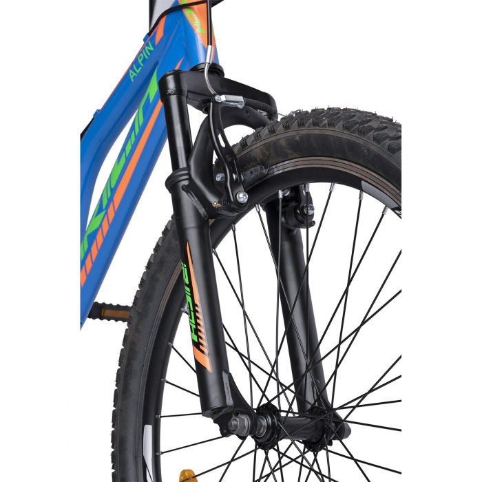 Bicicleta MTB-FS 24" RICH Alpin 2.4, cadru otel 16.5", frane V-Brake, 18 viteze [4]