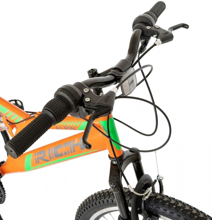Bicicleta MTB-FS 24" RICH Alpin 2.4, cadru otel 16.5", frane V-Brake, 18 viteze [4]