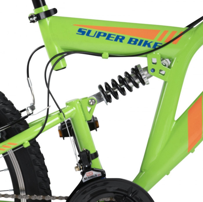 Bicicleta MTB-FS 24" RICH Alpin 2.4, cadru otel 16.5", frane V-Brake, 18 viteze [7]