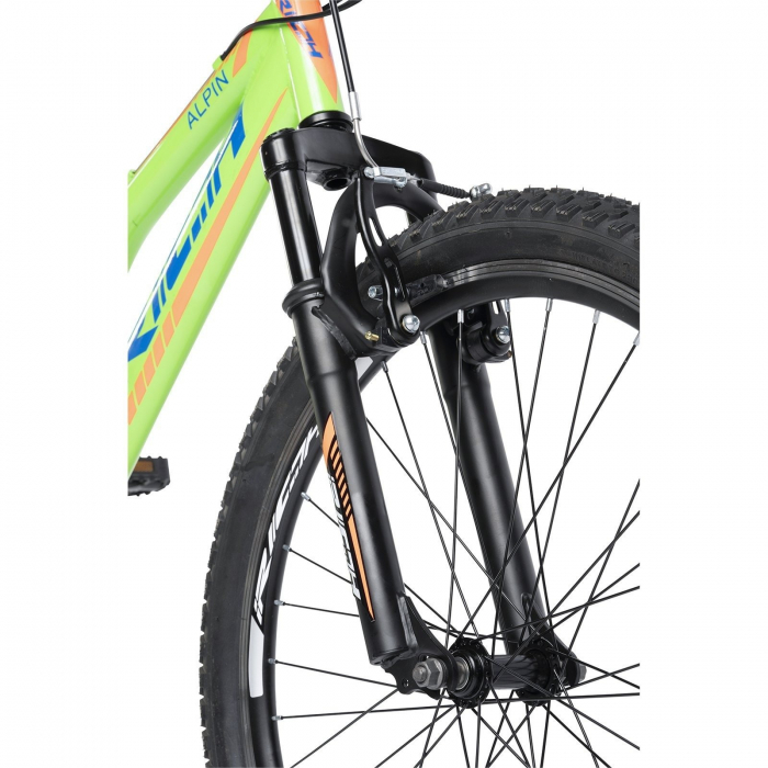 Bicicleta MTB-FS 24" RICH Alpin 2.4, cadru otel 16.5", frane V-Brake, 18 viteze [4]