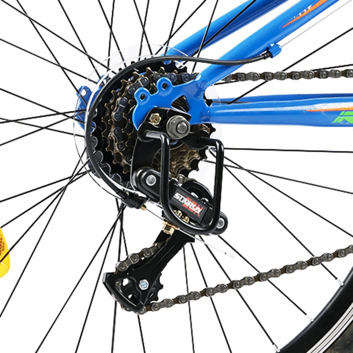 Bicicleta MTB-FS 24" RICH Alpin 2.4, cadru otel 16.5", frane V-Brake, 18 viteze [8]