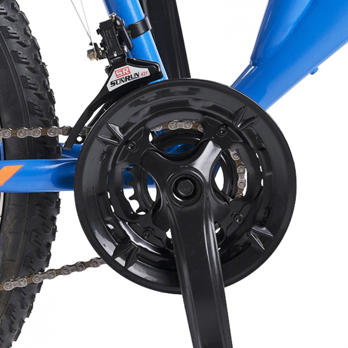 Bicicleta MTB-FS 24" RICH Alpin 2.4, cadru otel 16.5", frane V-Brake, 18 viteze [7]