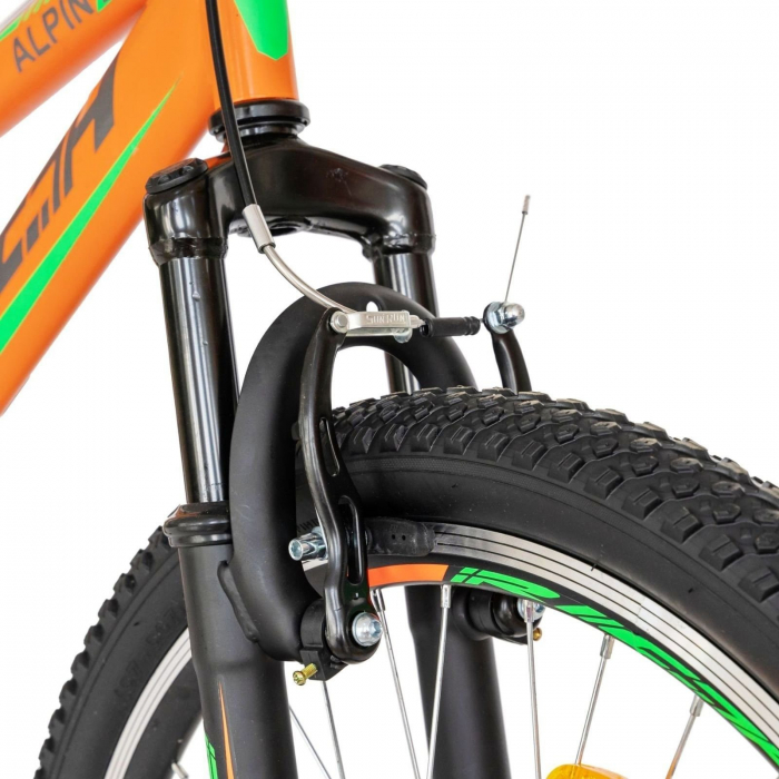 Bicicleta MTB-FS 24" RICH Alpin 2.4, cadru otel 16.5", frane V-Brake, 18 viteze [3]