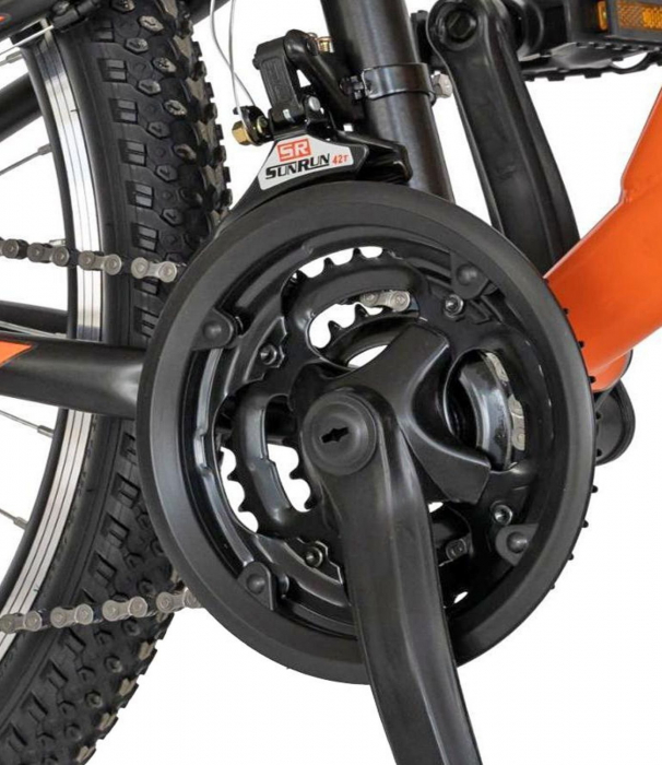 Bicicleta MTB-FS 24" RICH Alpin 2.4, cadru otel 16.5", frane V-Brake, 18 viteze [7]