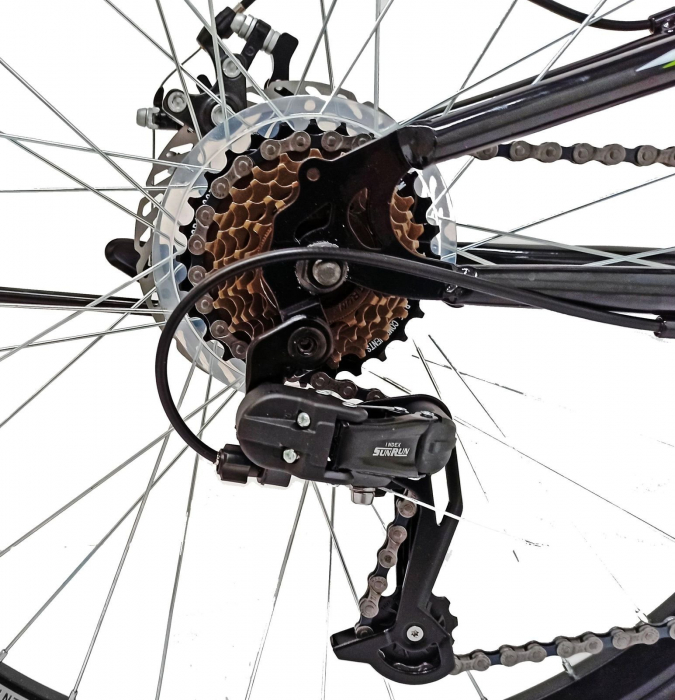 Bicicleta MTB-FS 26" ADVENTURE GTX, cadru otel 15", manete secventiale, frane disc, 21 viteze [9]